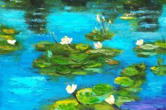 пруд с кувшинками